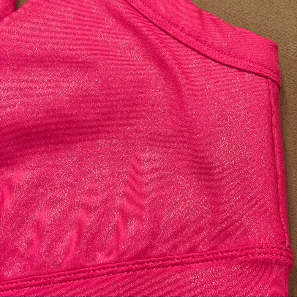 Carbon 38 Galaxy V-Back Sports Bra Pink Oil Slick Size Medium - Picture 10 of 11